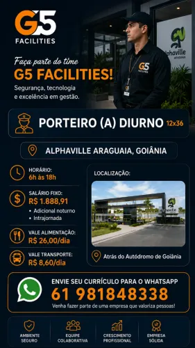 Porteiro Diurno - Goiânia