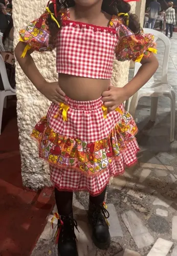 Vestido Junino - 7 anos