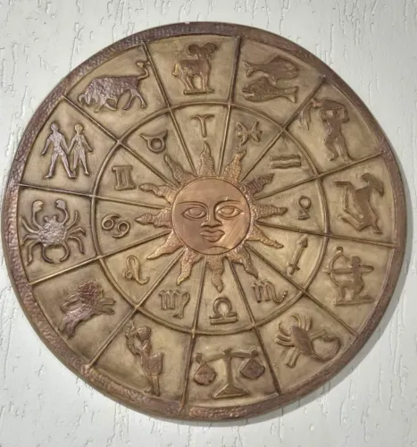 Mandala Decorativa de Parede com Signos (45cm)