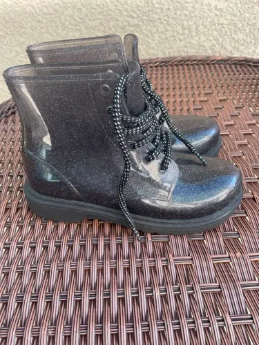 Bota Coturno Infantil Luelua Cristal Glitter - Tam 31