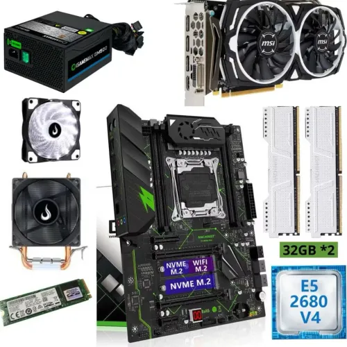Kit placa mae machinist x99 pro