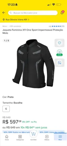 Jaqueta Motociclista Moto Feminina Impermeavel X11 One Sport ( USADA 3 x )