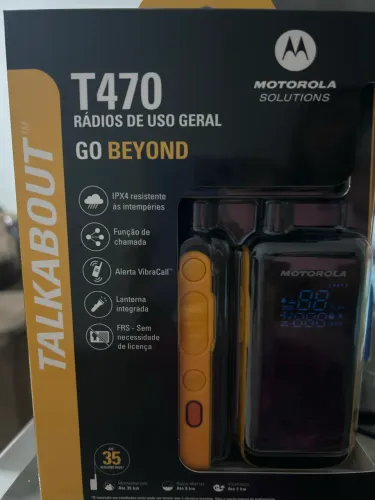 Rádio Comunicador Motorola Talkabout T470 - Novo/Lacrado - Alcance de até 35 km