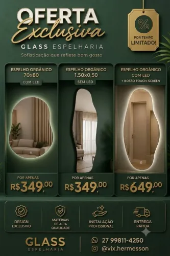 Vendo Espelhos Orgânicos