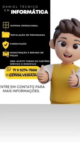 SERVIÇO DE INFORMÁTICA A DOMICÍLIO E REMOTAMENTE- -  ACEITO CARTÕES