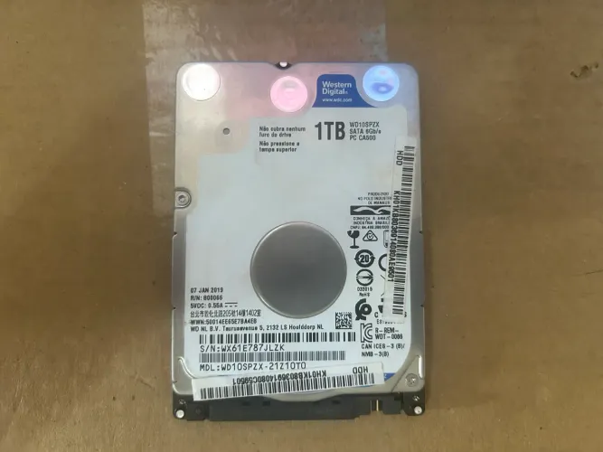 Hd 1t para notebook Western Digital