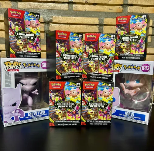Mini Booster Box Cartas POKEMON 18 Pacotes