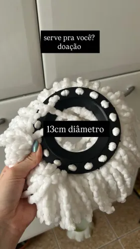 refil mop esfregão 13cm