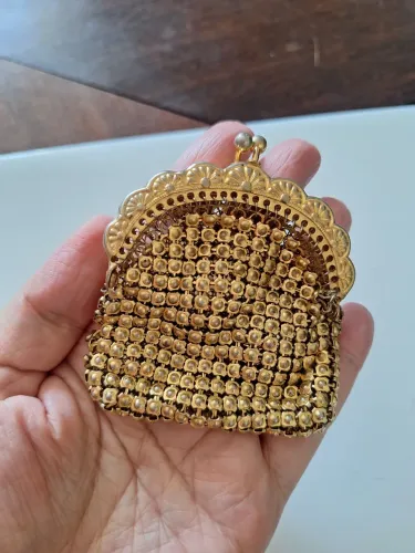 Bolsinha metalizada Vintage