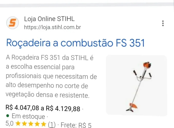 Roçadeira a gasolina