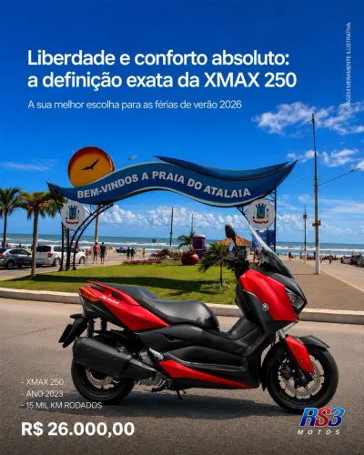 X MAX 250 vermelha 23/23 garantia de fábrica