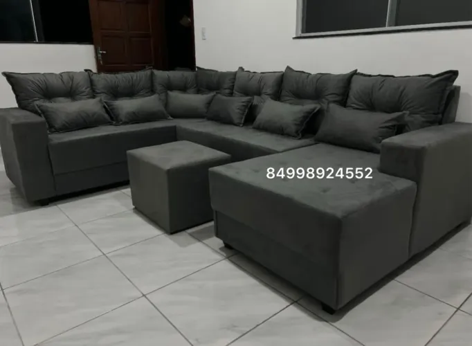 Sofá de canto com chaise