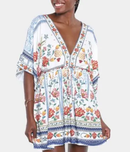 vestido farm azira estampado pp