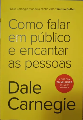 Venda do livro "como falar e encantar as pessoas"-Dale Carnegie