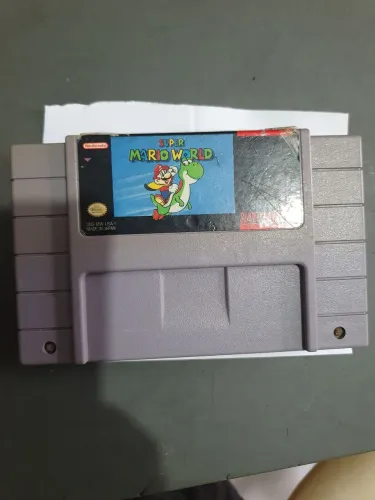 Cartucho super Mario world original.