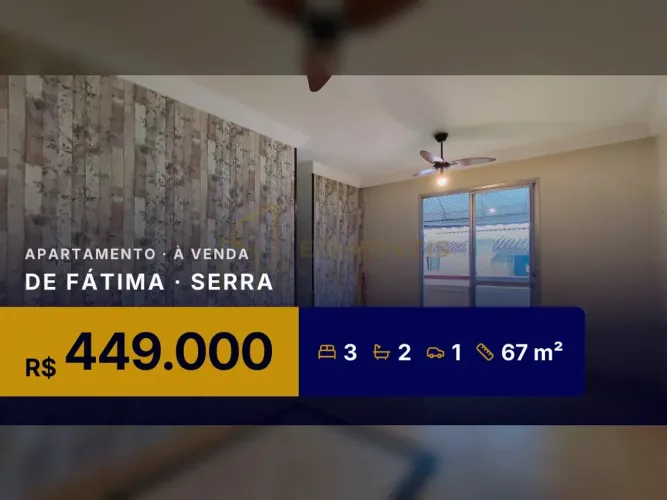 Seu Novo Lar: Apartamento com 3 Quartos e Varanda no Bairro de Fátima!