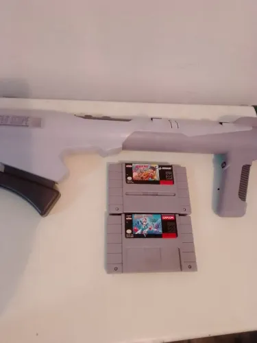 Nintendo lote Mega Man, Mystical Ninja e bazuca originais