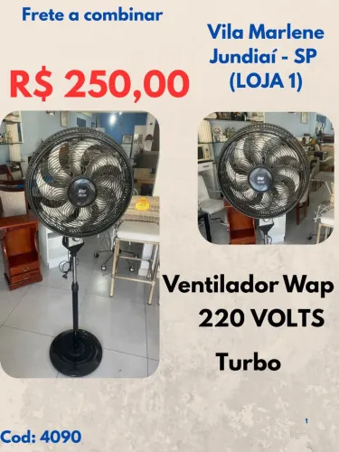 Ventilador Wap turbo 220 VOLTS 