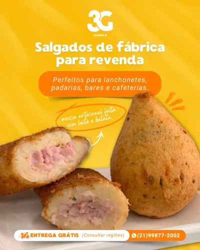 Salgados direto de fábrica 