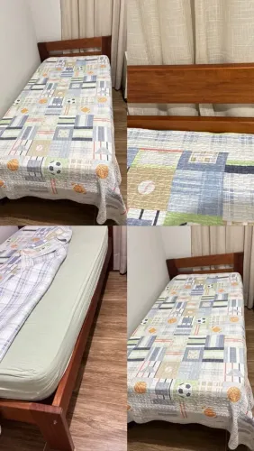 Cama Solteiro Madeira Maciça