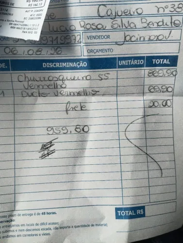 Churrasqueira sem uso