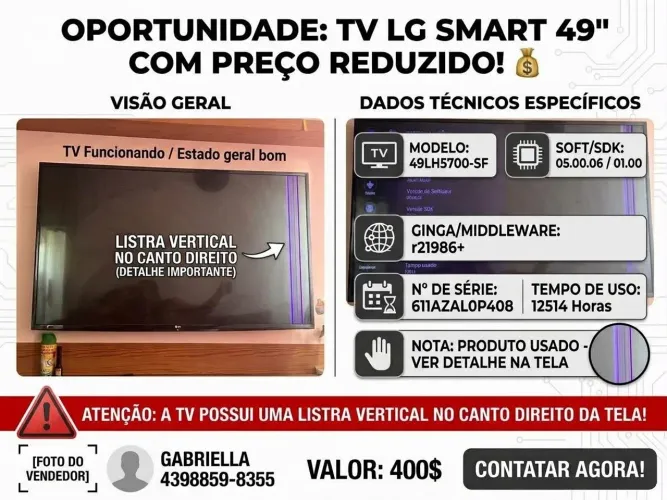TV 49 polegadas