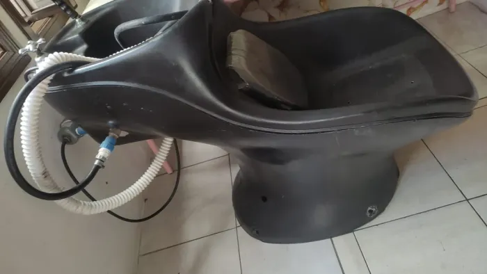 Lavatório de cabelo e expositor de esmalte