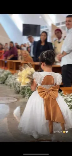 Laço + fita vestido