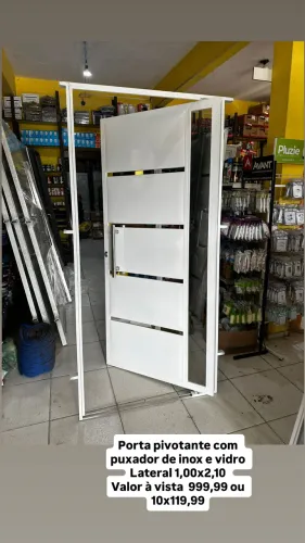 Porta pivotante 1,00x2,10 WhatsApp *53
