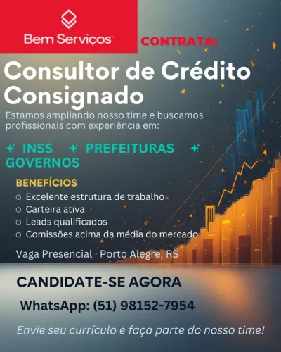 Consultor de Vendas - Crédito Consignado