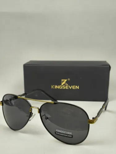 Óculos de Sol Polarizado Masculino Importado Uv400 Aviador Original Kingseven Promoção