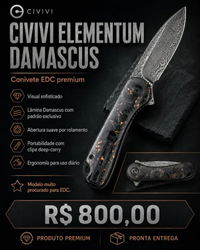 Canivete CIVIVI ELEMNTUM DAMASCUS