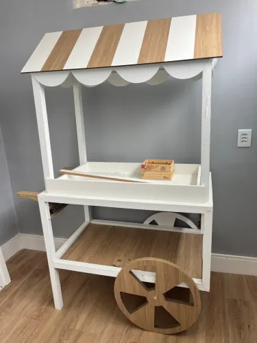 Carrinho gourmet 100% MDF 