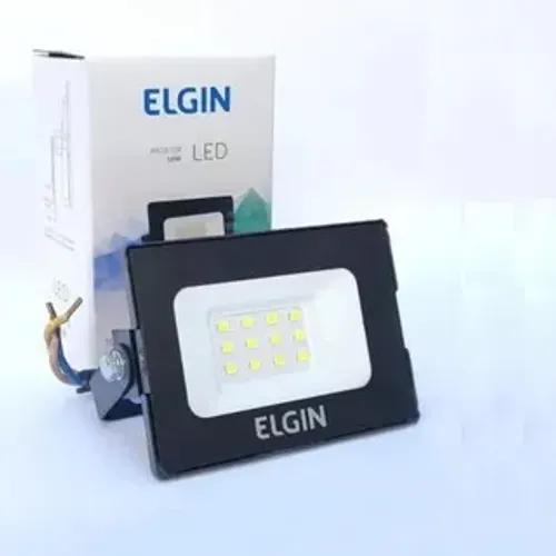 Refletor Projetor Led 30w 10x8,5cm 6500k Preto Elgin *ENTREGA GRÁTIS*