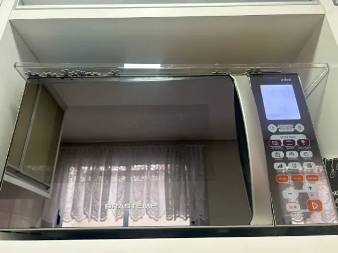 Micro-Ondas Brastemp Ative 38 Litros Inox 110V BMJ38ARANA