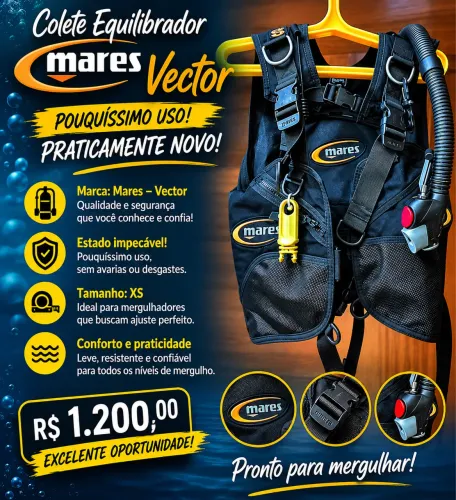 ? COLETE EQUILIBRADOR MARES VECTOR - XS ?