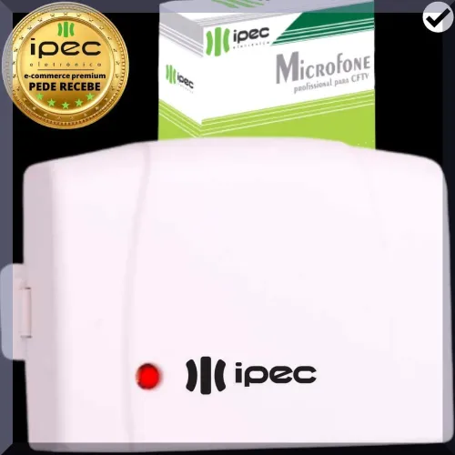 Microfone de qualidade para gravação de som em dvr cftv até 30m Novo