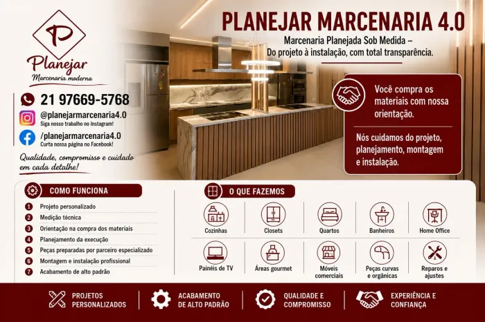 Marcos Fonseca móveis planejados,convencionais,fabricação e projeto 