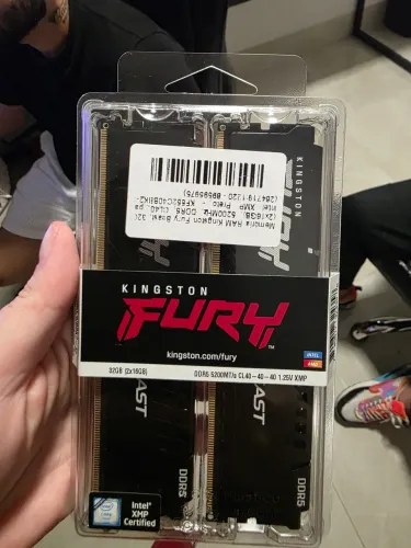 Memória Kingston Fury Beast, 32GB 2x16GB, 5200MHz, DDR5
