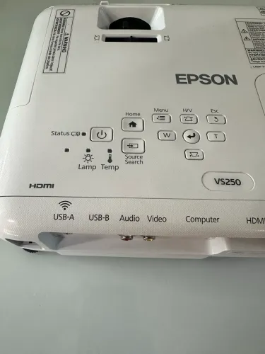 Projetor Epson VS 250 3200 Lumens + Controle + Cabo Ac