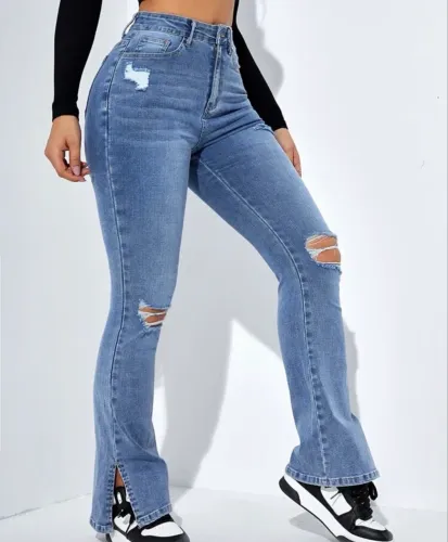 Calça flare Shein