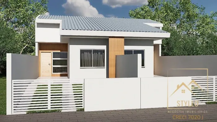 Casa com 2 dormitórios a venda, 54,50 m² Forquilhas - São José