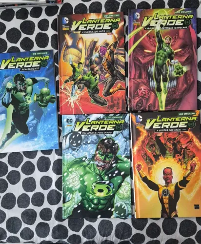 Hq Lanterna Verde Geoff Johns Dc Deluxe 5 volumes