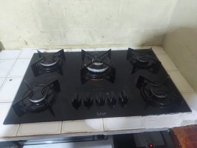 Cooktop Atlas 5 bocas - chama Tripla