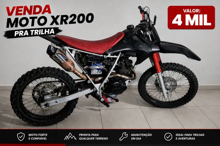 Moto Honda xr200 pra trilha 
