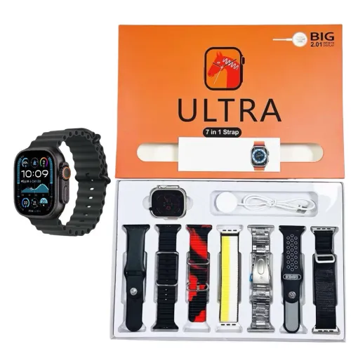 Kit smart Watch com 7 pulseiras