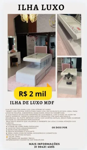Ilha de luxo MDF 