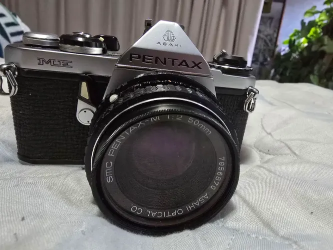 Câmera Pentax ME Perfeita, revisada e Testada com Filme