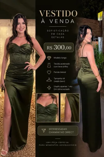 Vestido verde oliva