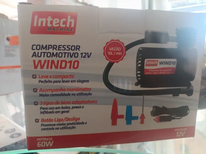 Compressor automotivo 12V potência 60w